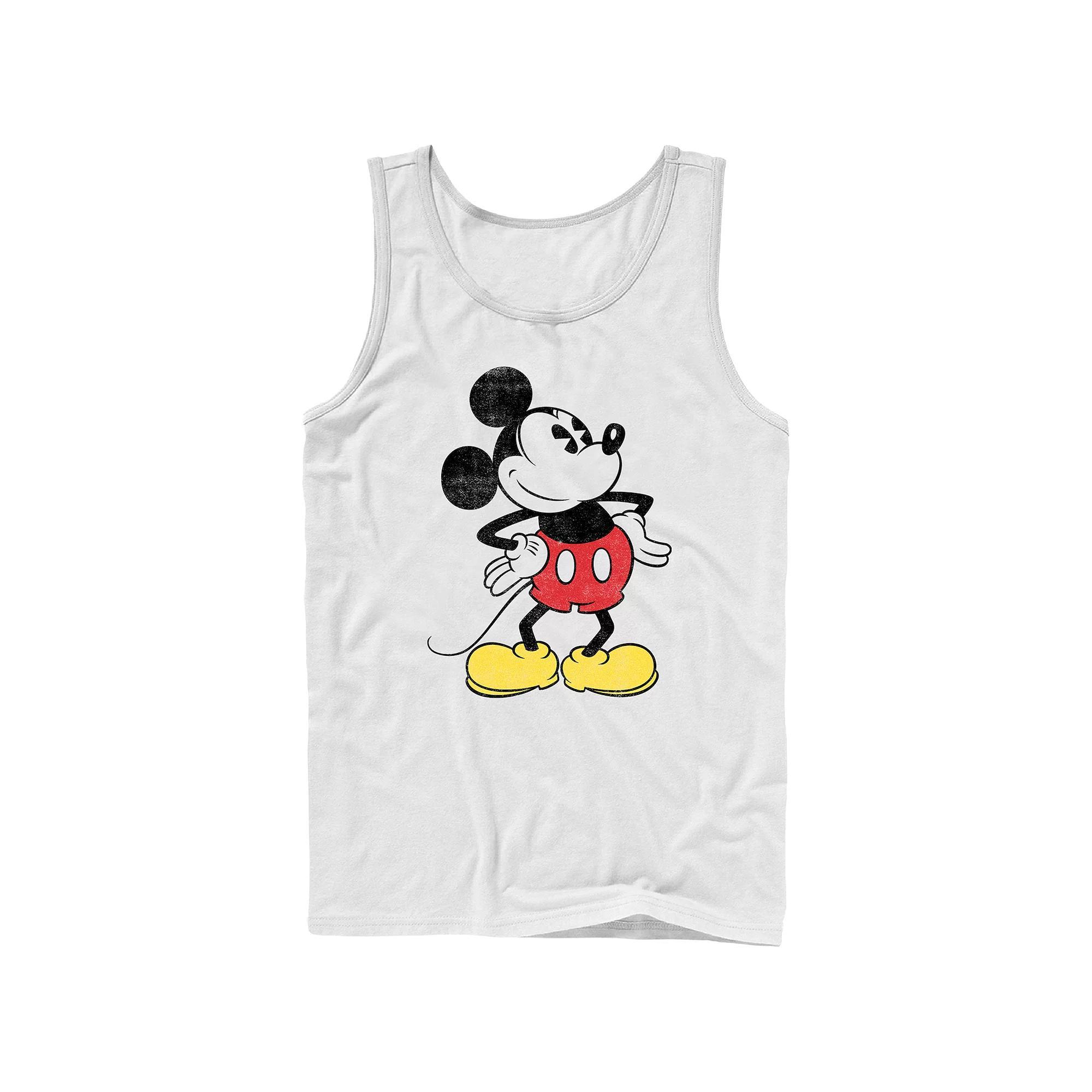 Disney's Mickey Mouse Men's Vintage Style Graphic Tank Top,  Product Image