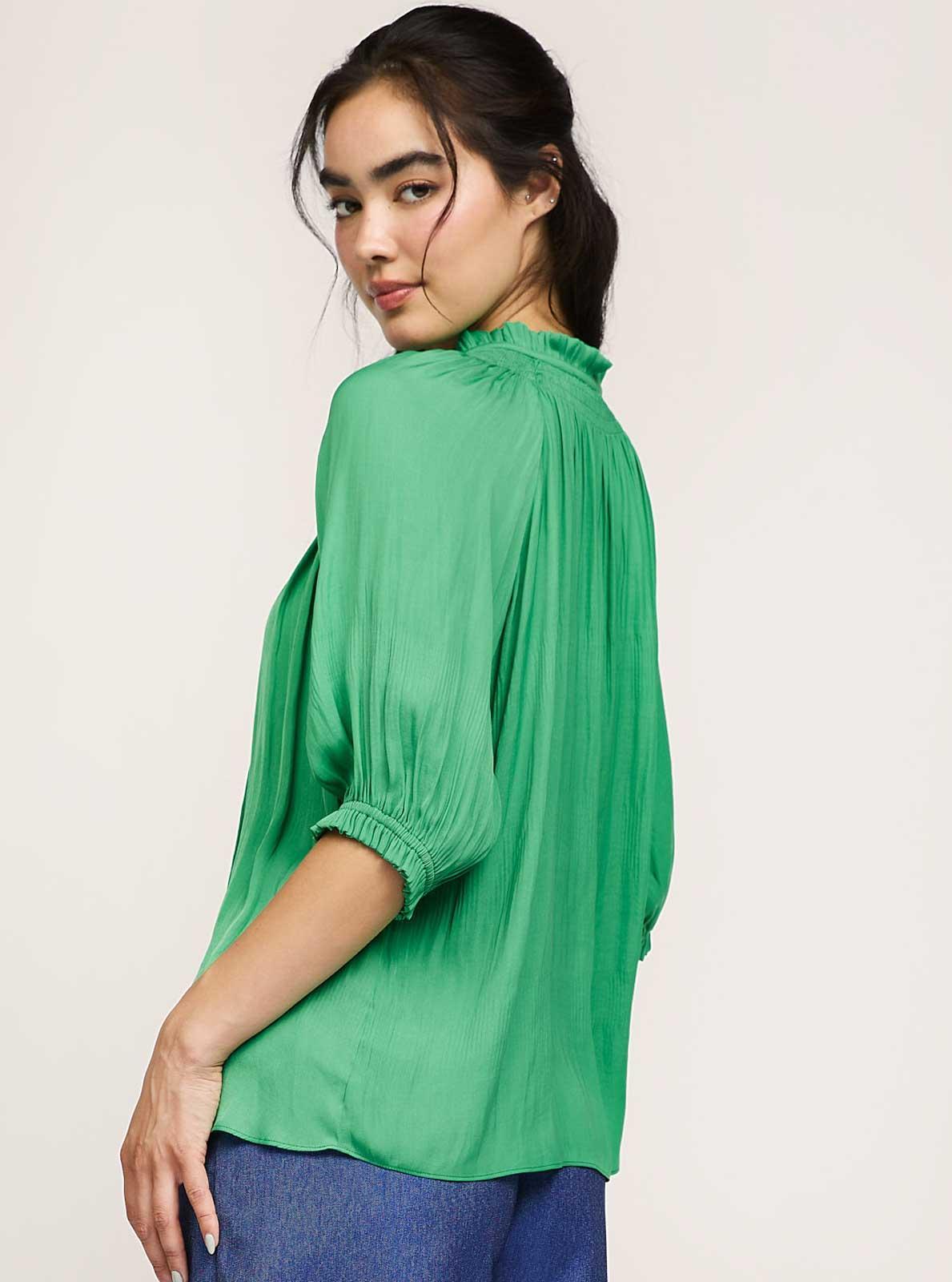 Short Sleeve Tie Front Top Product Image