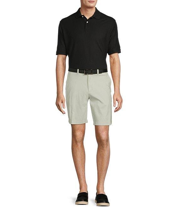 The Cloud Collection 9#double; Flat Front Washed Chino Shorts Product Image