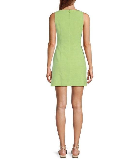 Antonio Melani x M.G. Style Marin A-Line Boat Keyhole Neck Sleeveless Dress Product Image