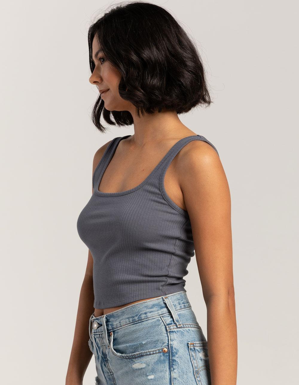 TILLYS Square Neck Womens Tank Top Product Image