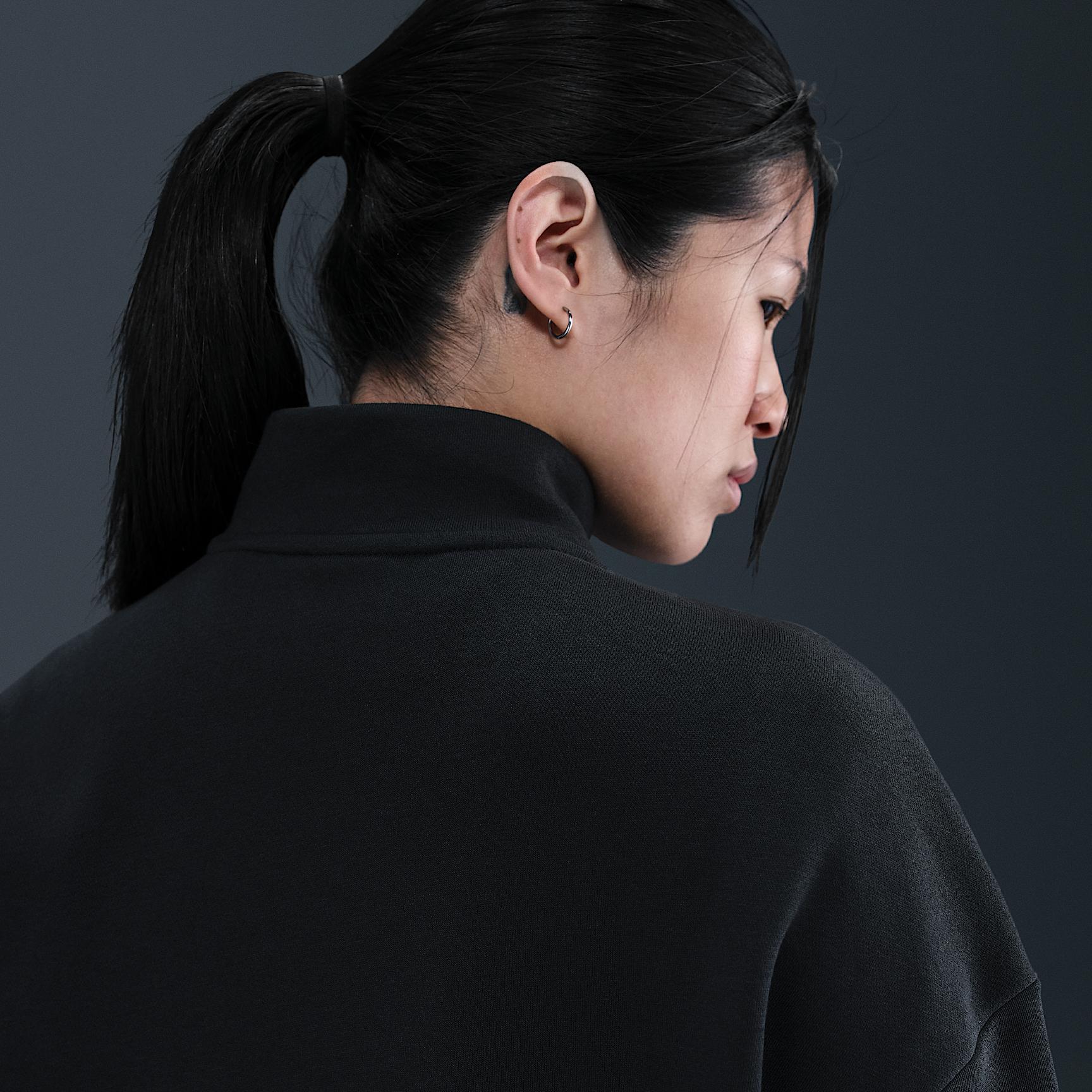 Womens Nike Sportswear Club Fleece Loose Track Jacket | HV2733-010 Product Image