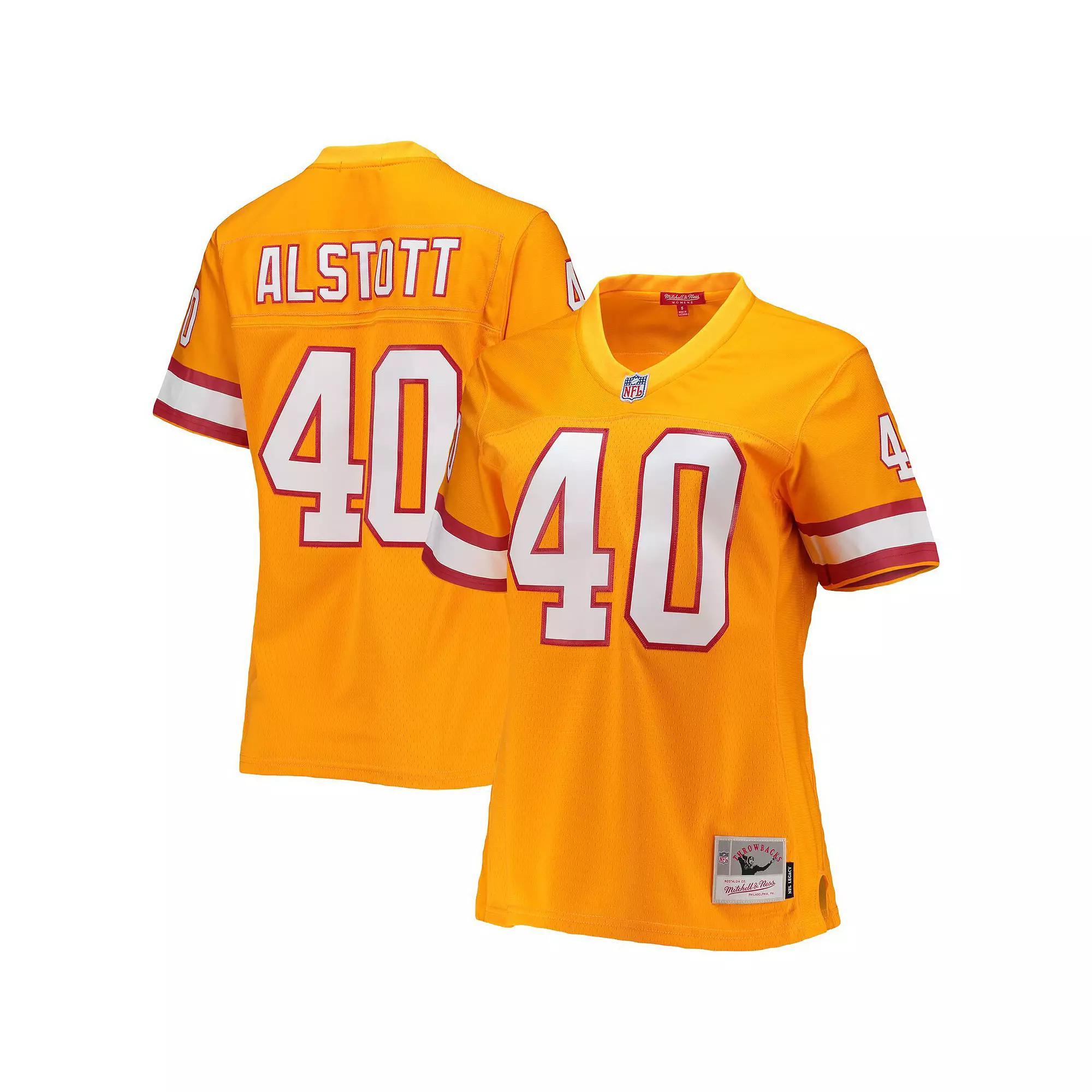 Women's Mitchell & Ness Mike Alstott Orange Tampa Bay Buccaneers Legacy Replica Player Jersey,  Product Image