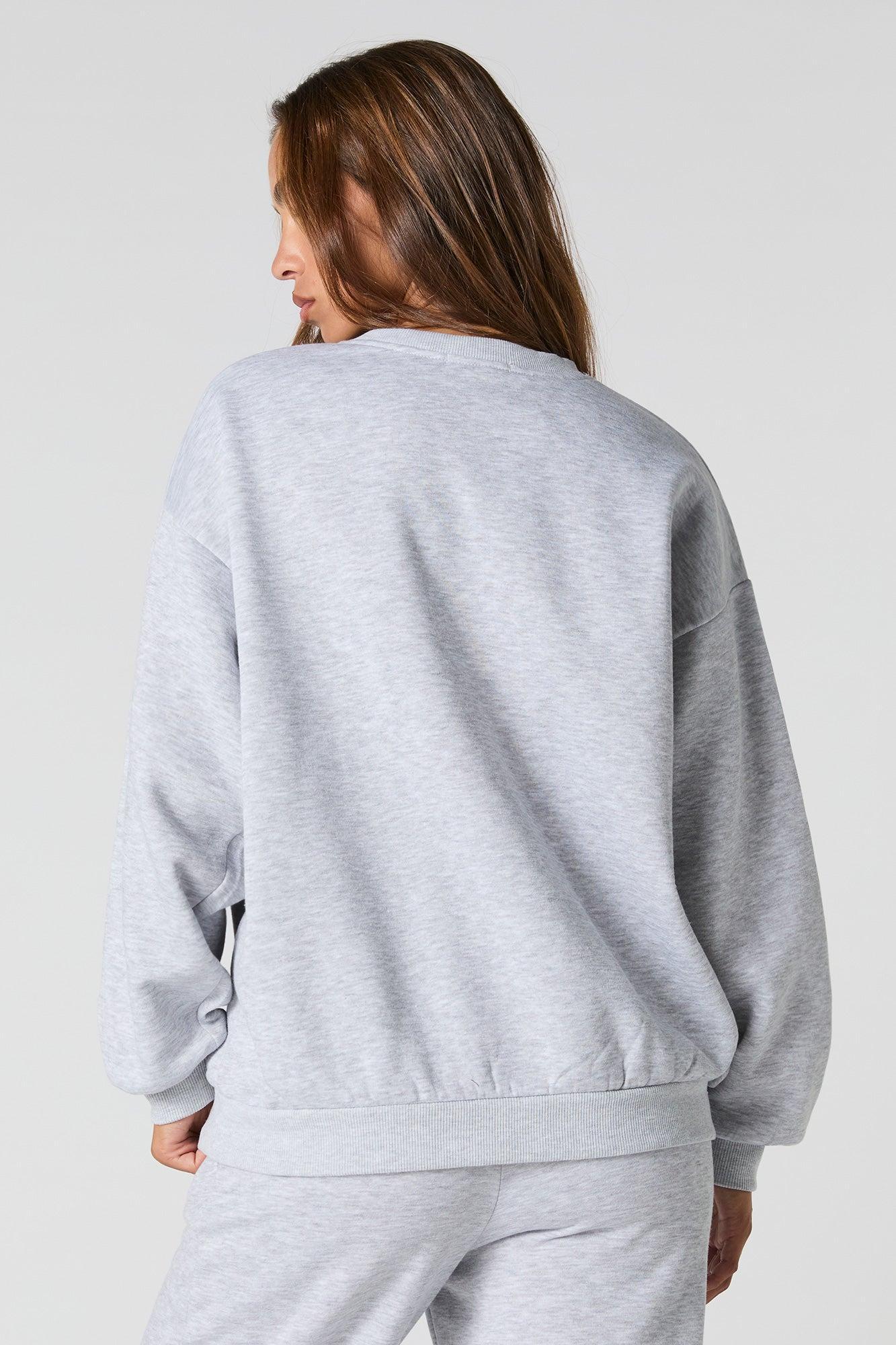 Oversized Fleece Sweatshirt Female Product Image