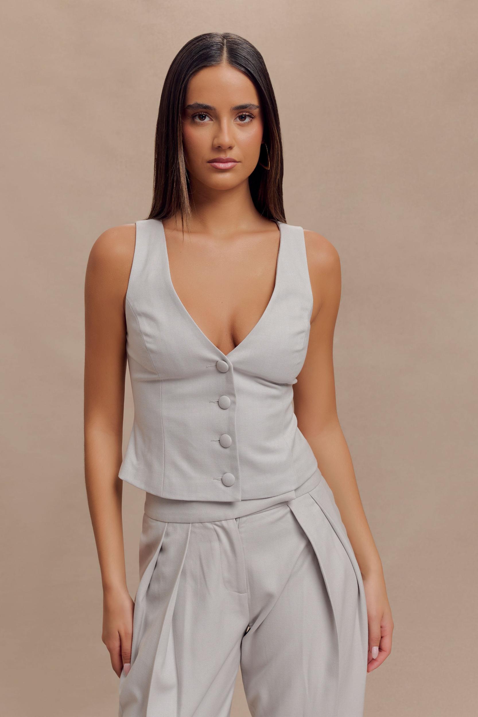 Aspen Suiting Vest - Grey Product Image