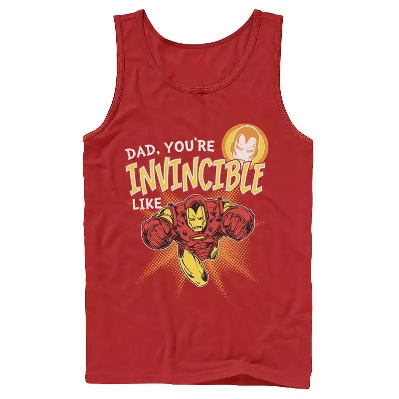 Mens Marvel Iron Man Invincible Dad Fathers Day Tank Top Product Image