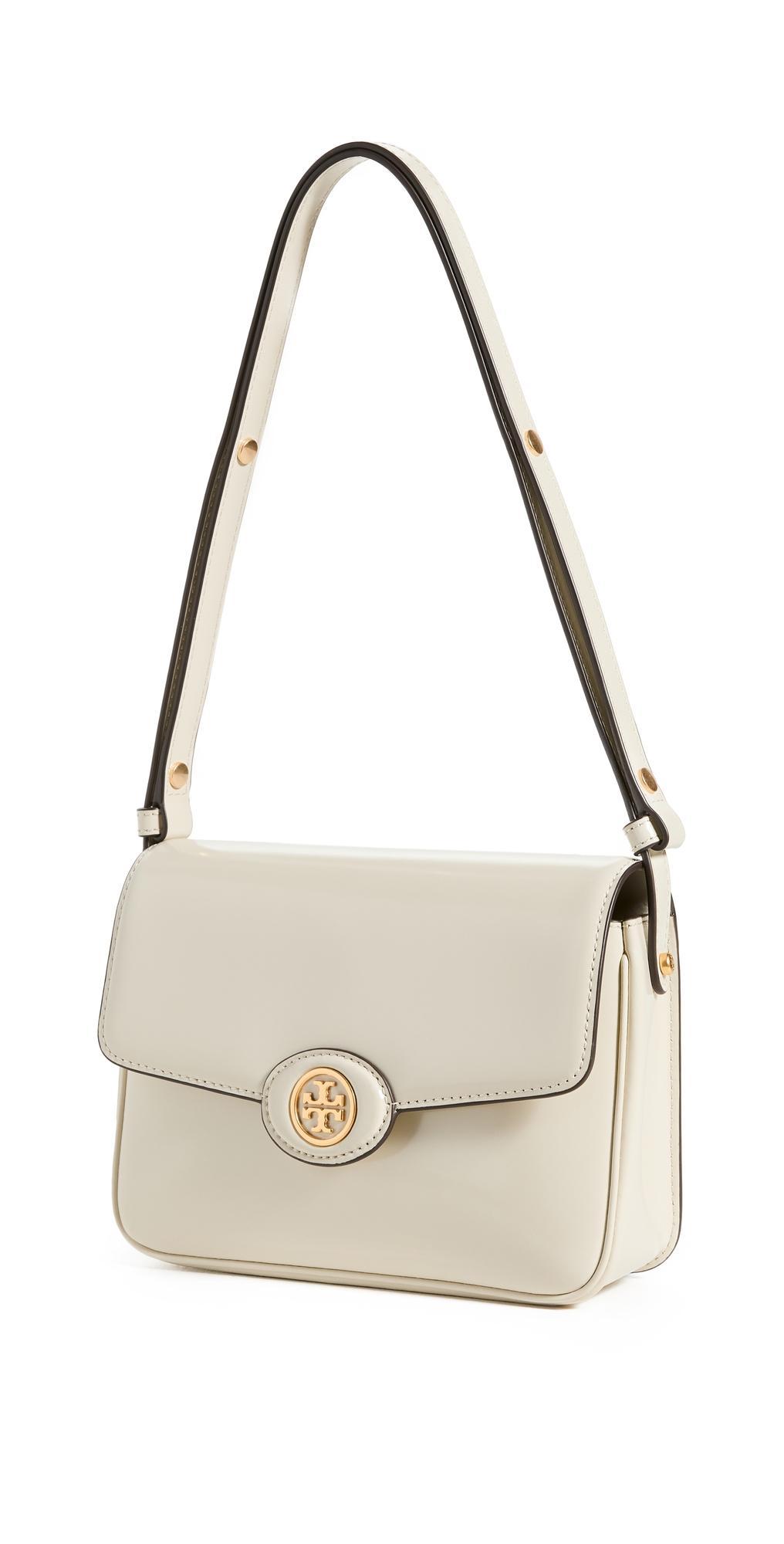 Tory Burch Robinson Spazzolato Convertible Shoulder Bag Dark Sienna One Size Product Image