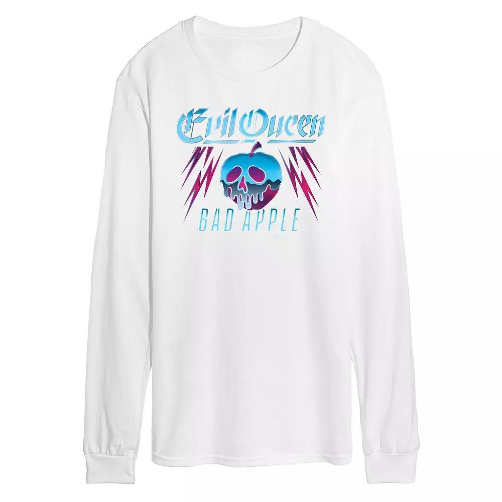 Disney Villains Snow White Evil Queen Men's Bad Apple Long Sleeve Graphic Tee,  Product Image