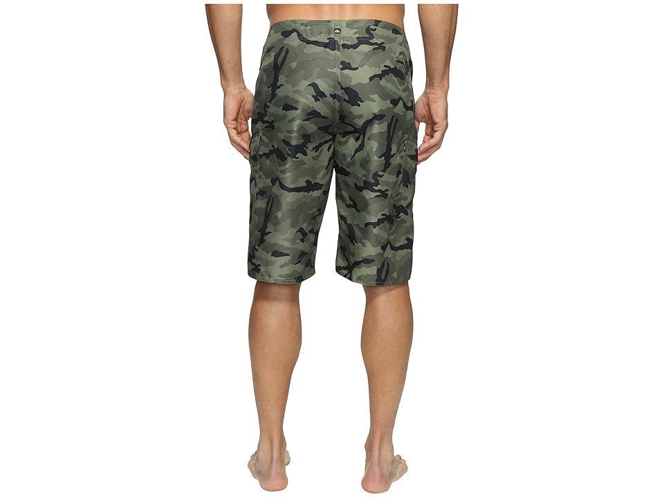 Quiksilver Manic Camo 22 Boardshorts (Forest Night) Men's Swimwear Product Image