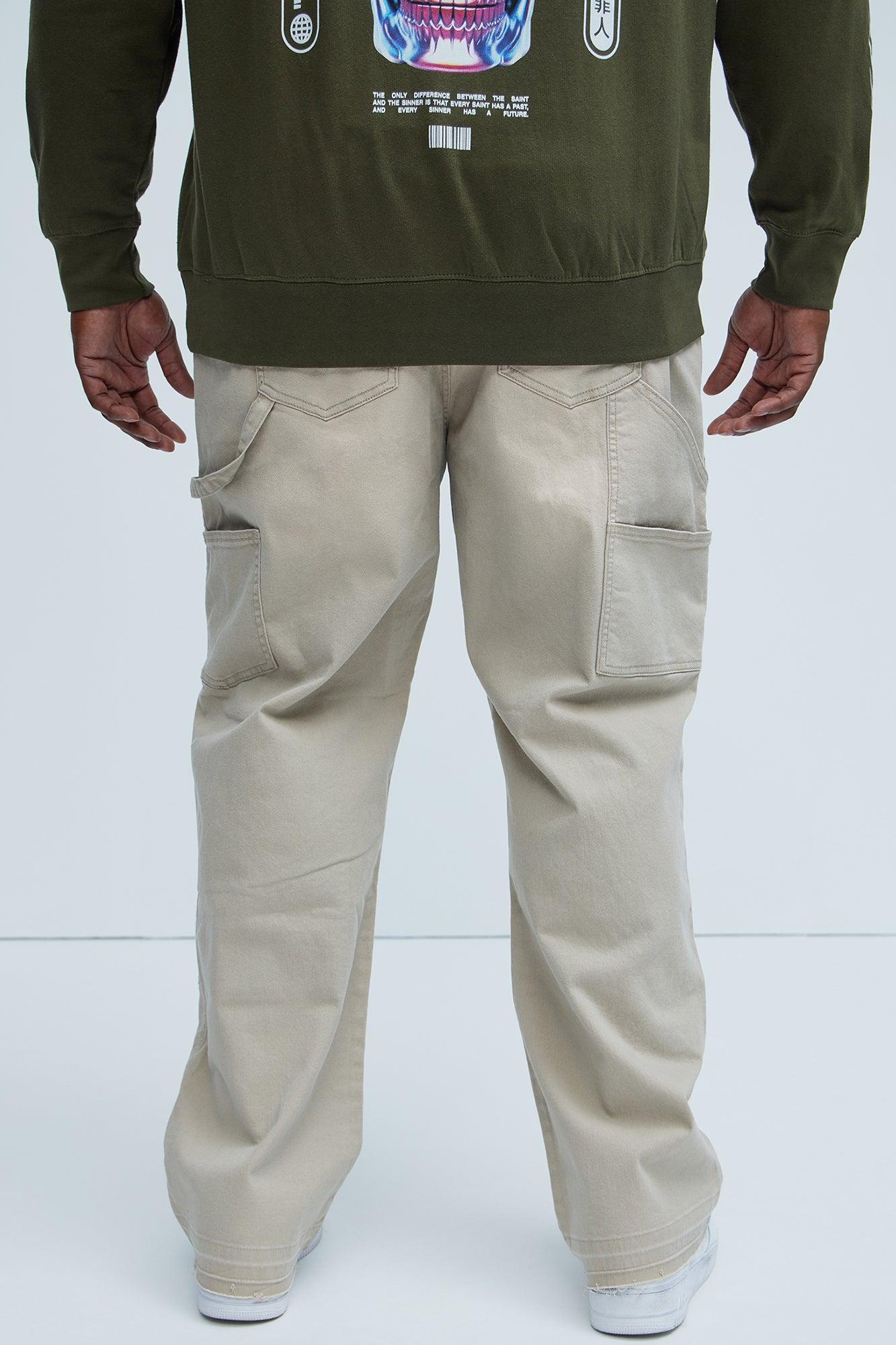 Blame Game Straight Carpenter Pants - Tan Product Image