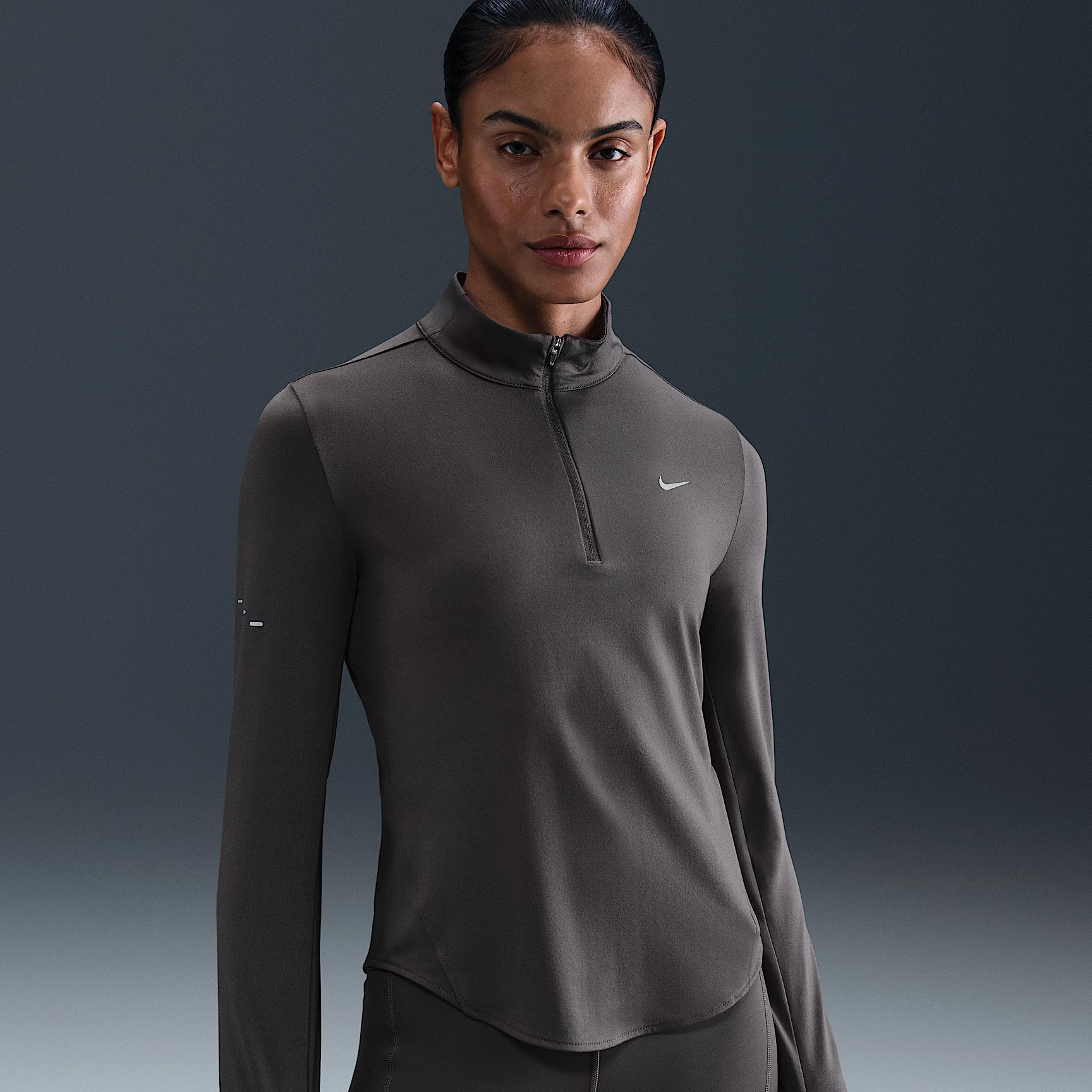 Nike Womens Swift Dri-FIT UV 1/4-Zip Running Top | HQ0499-036 Product Image