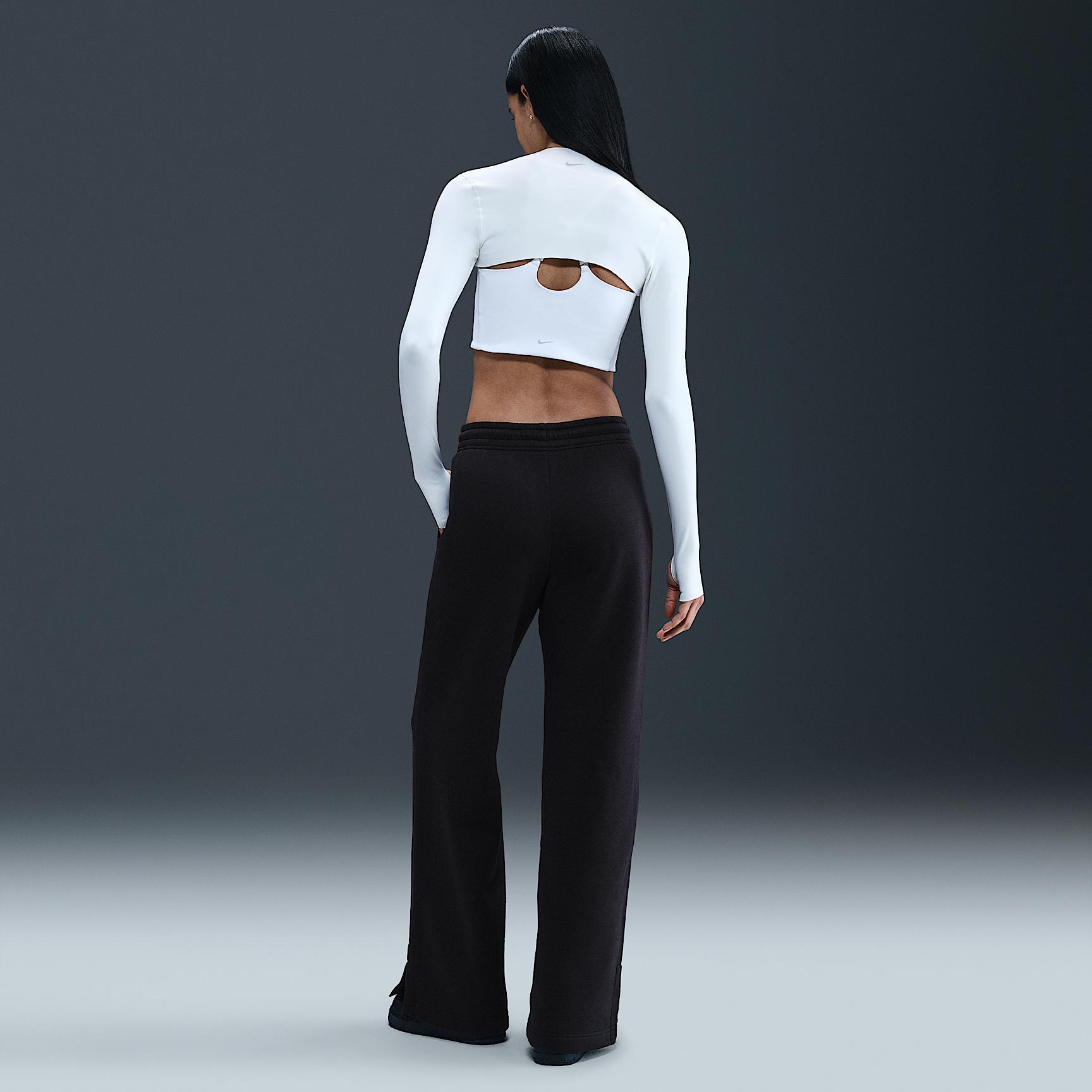 Womens Nike Sportswear Phoenix Fleece High-Waisted Wide-Leg Pants | IH1011-010 Product Image