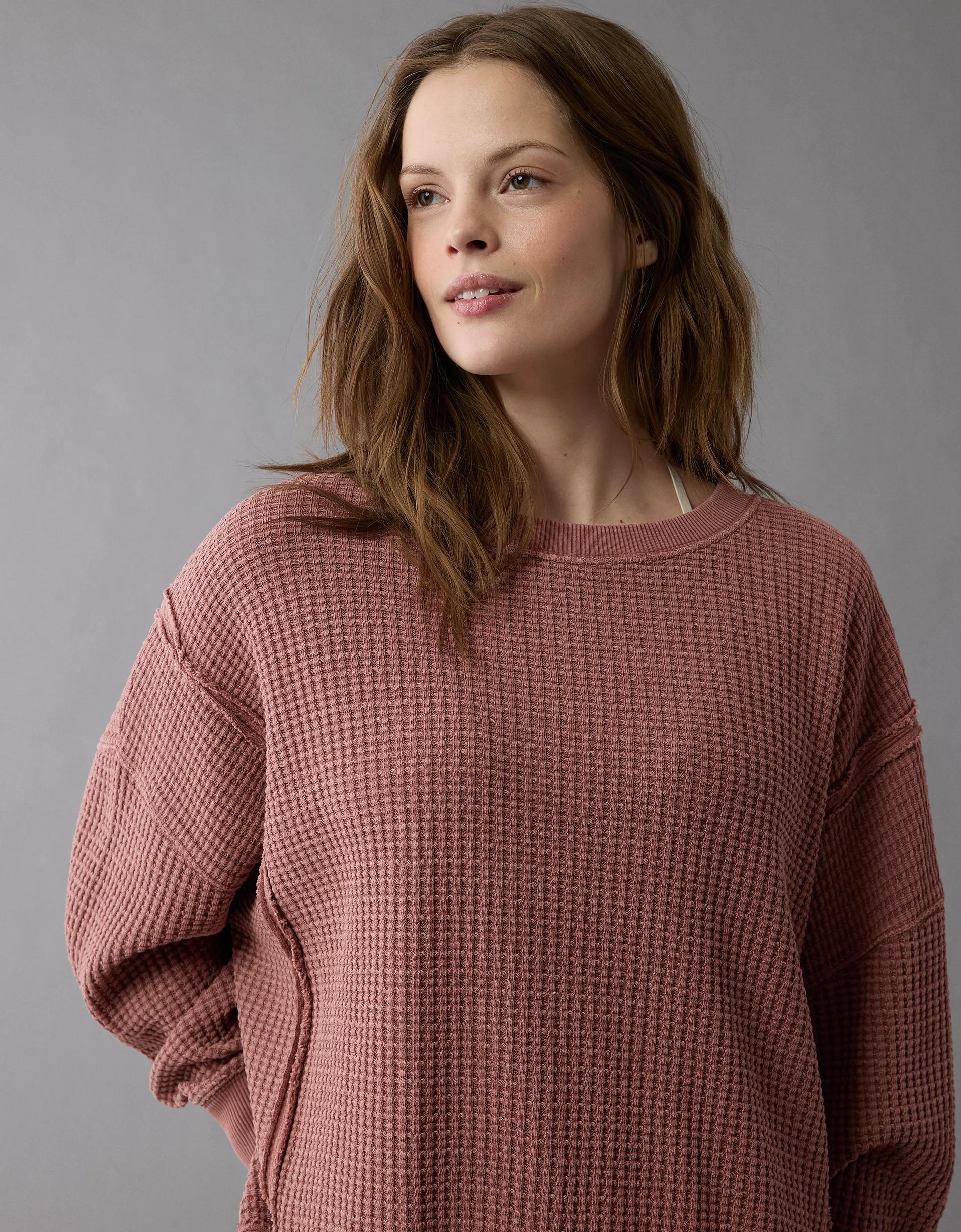 AE Big Hug Waffle Sweatshirt Product Image