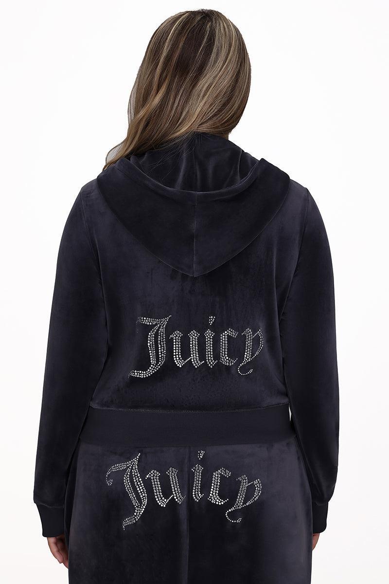 Plus-Size OG Big Bling Velour Hoodie Product Image