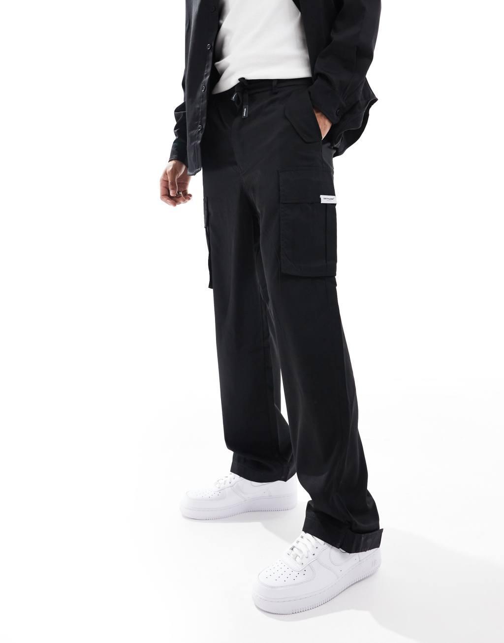 Sixth June multi pocket cargo pants in black - part of a set Product Image