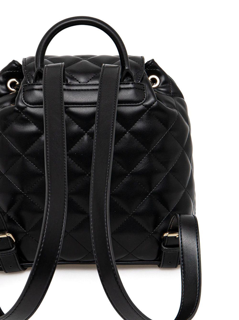 logo-plaque quilted backpack Product Image