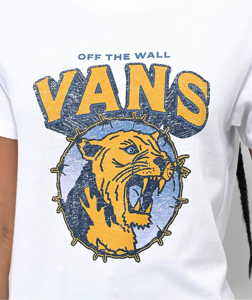 Vans Rawr Cat White T-Shirt Product Image