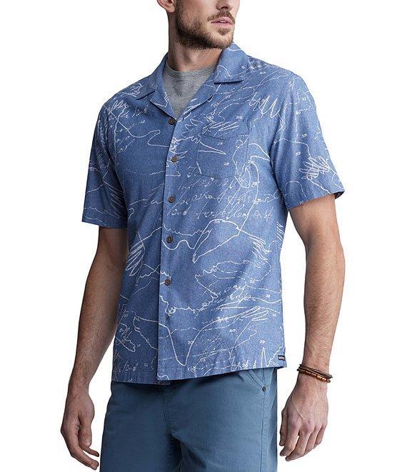 Buffalo David Bitton Sirvan Short Sleeve Nuanced Eagle Print Button Down Shirt Product Image