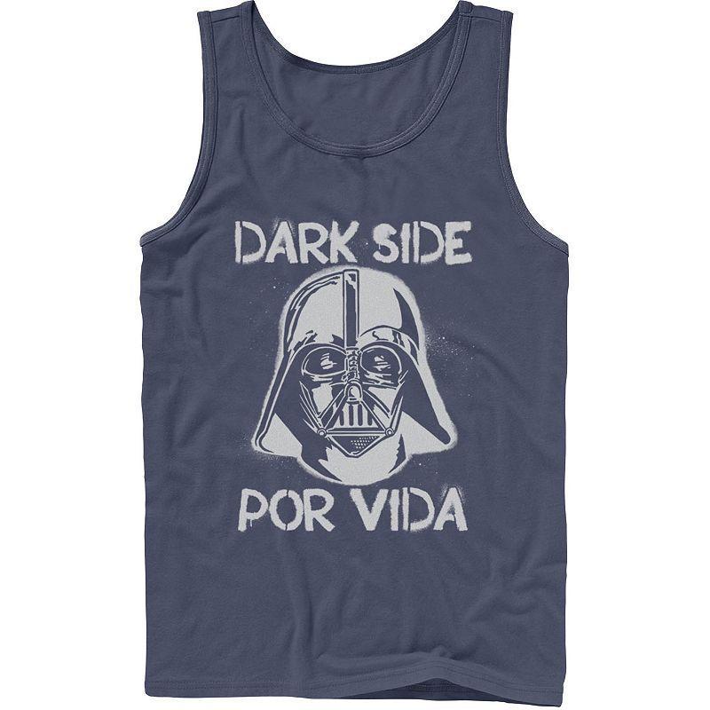 Mens Star Wars Darth Vader Dark Side Por Vida Stamp Tank Top Product Image