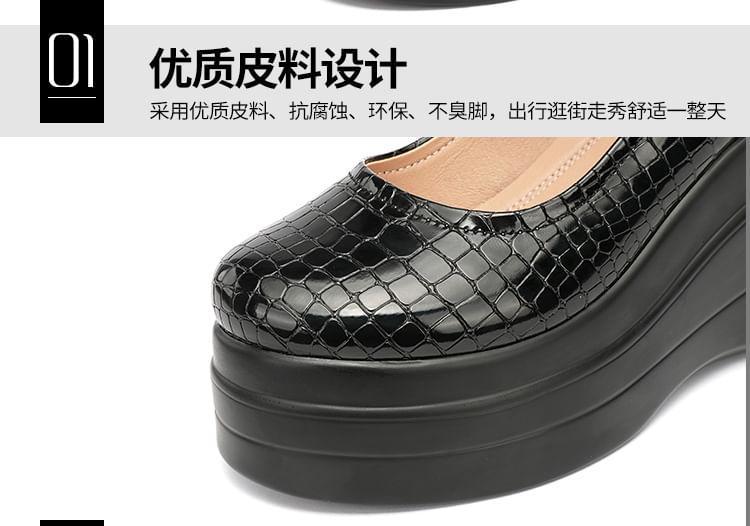 Platform Wedge Mary Jane Pumps Product Image