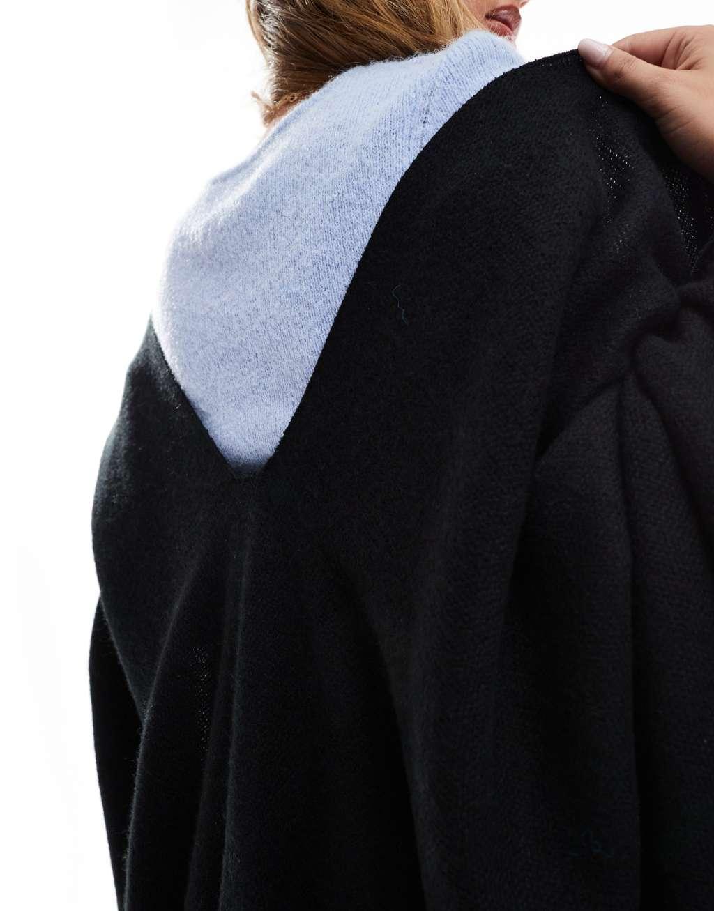 ASOS DESIGN cape in black Product Image