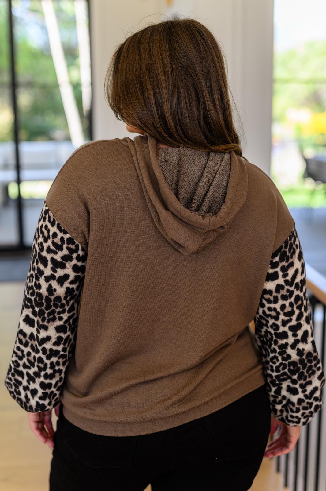Here And There Leopard Print Hoodie (Online Exclusive) Product Image