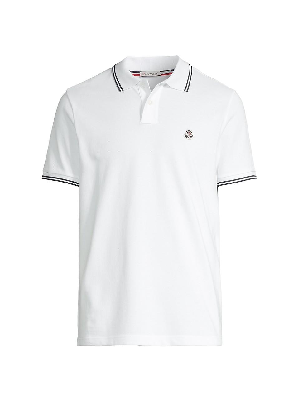 Moncler Tipped Short Sleeve Polo Shirt Product Image