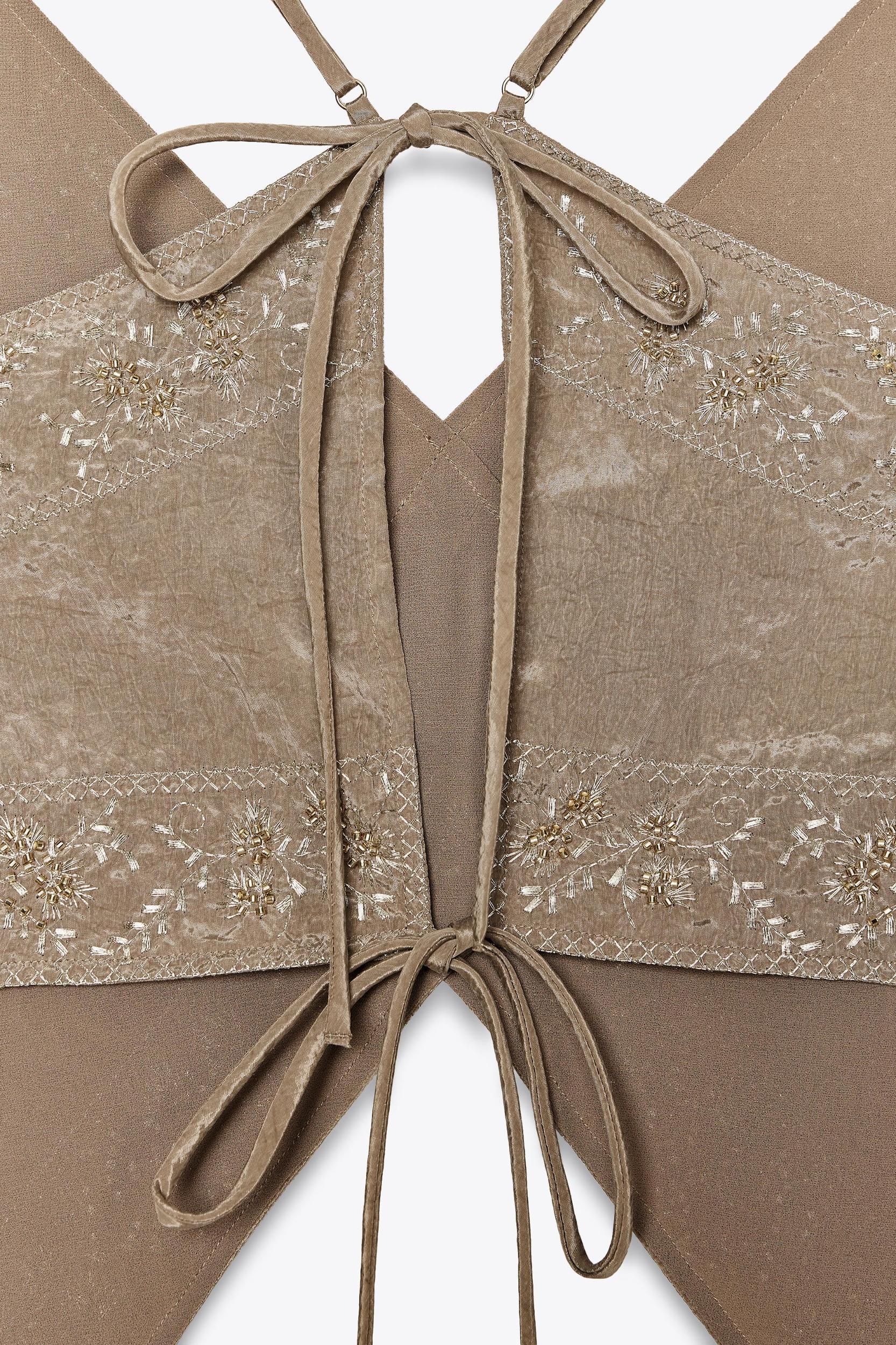 BEADED EMBROIDERED TOP Product Image