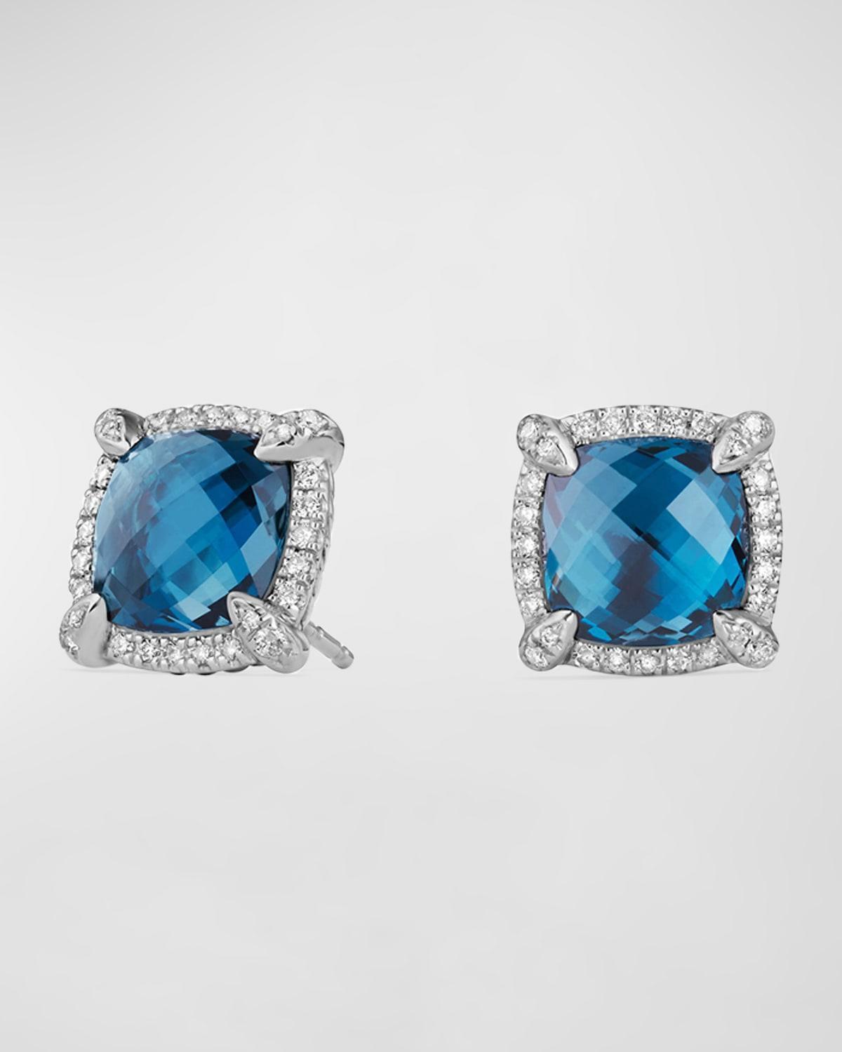 9mm Chatelaine Stud Earrings with Diamonds Product Image