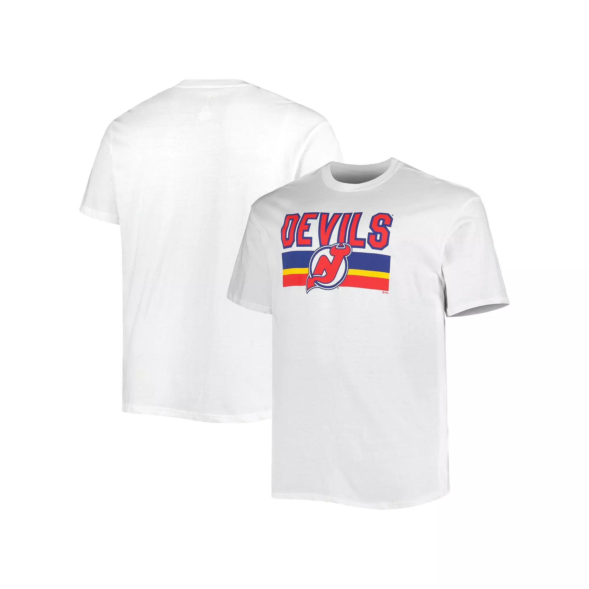 Men's Fanatics Branded White New Jersey Devils Big & Tall Special Edition 2.0 T-Shirt, Size: 2XB, Nhl White Product Image