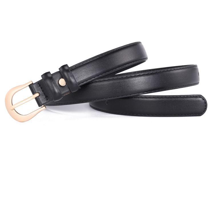 Plain Faux Leather Belt Product Image