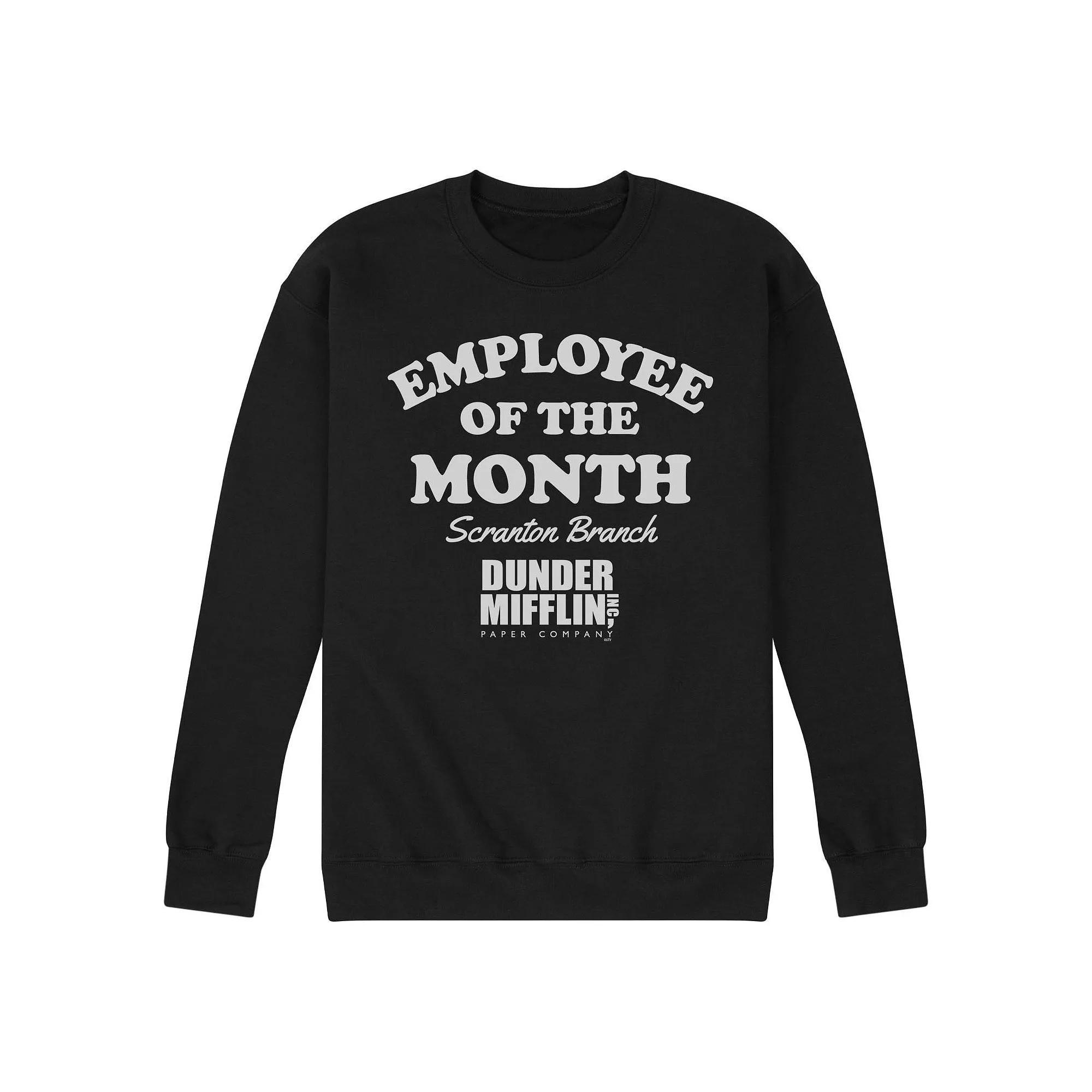 Men's The Office Employee Of The Month Club Sweatshirt, Size: XL, Dark Gray Product Image