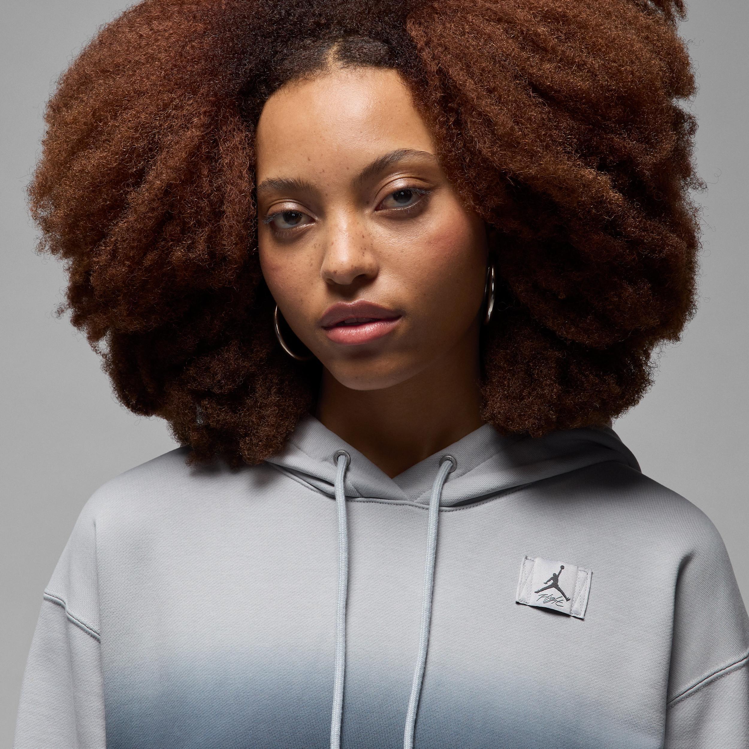 Jordan Flight Fleece Women's Satin-Lined Pullover Hoodie Product Image