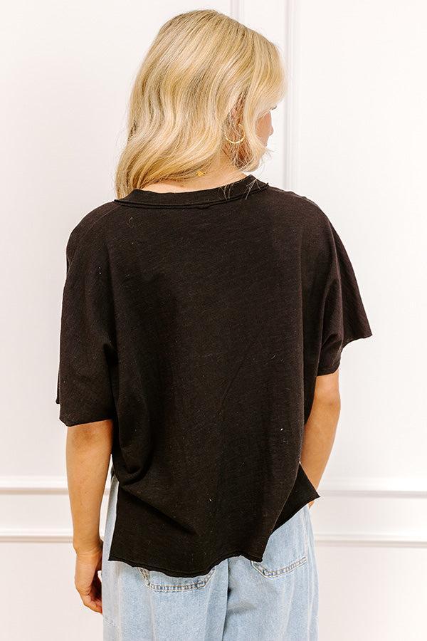 Casual Hangout Tee in Black Product Image