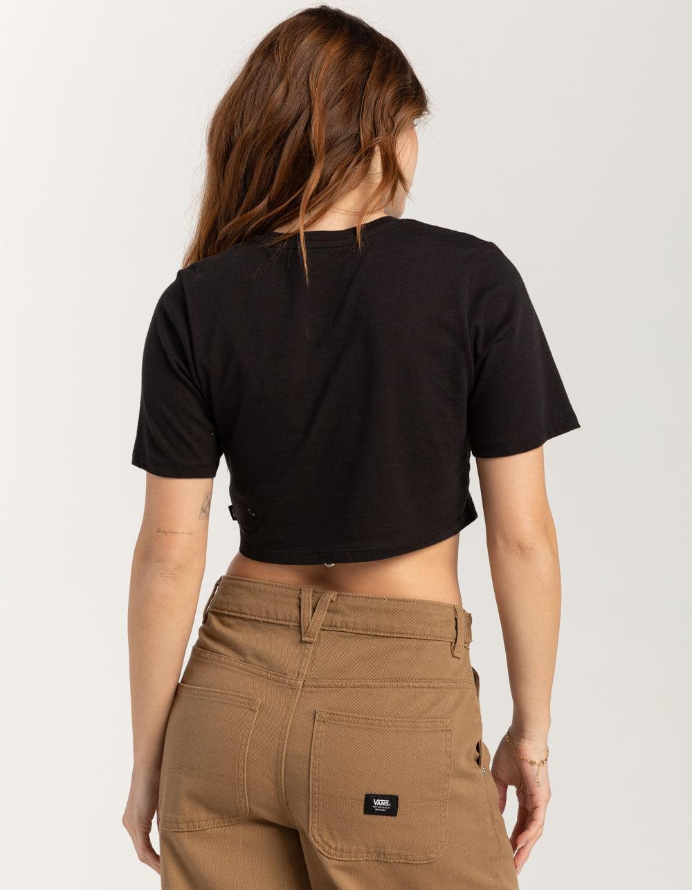 VANS Go Anywhere Womens Crop Tee - BLACK Product Image