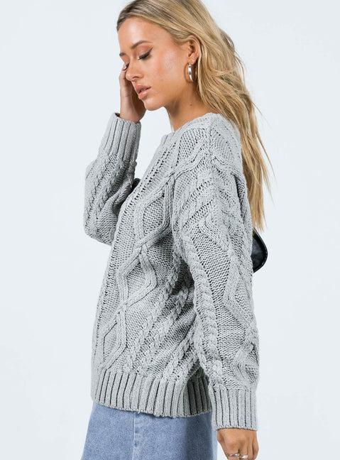 Anaya Oversized Sweater Grey Product Image