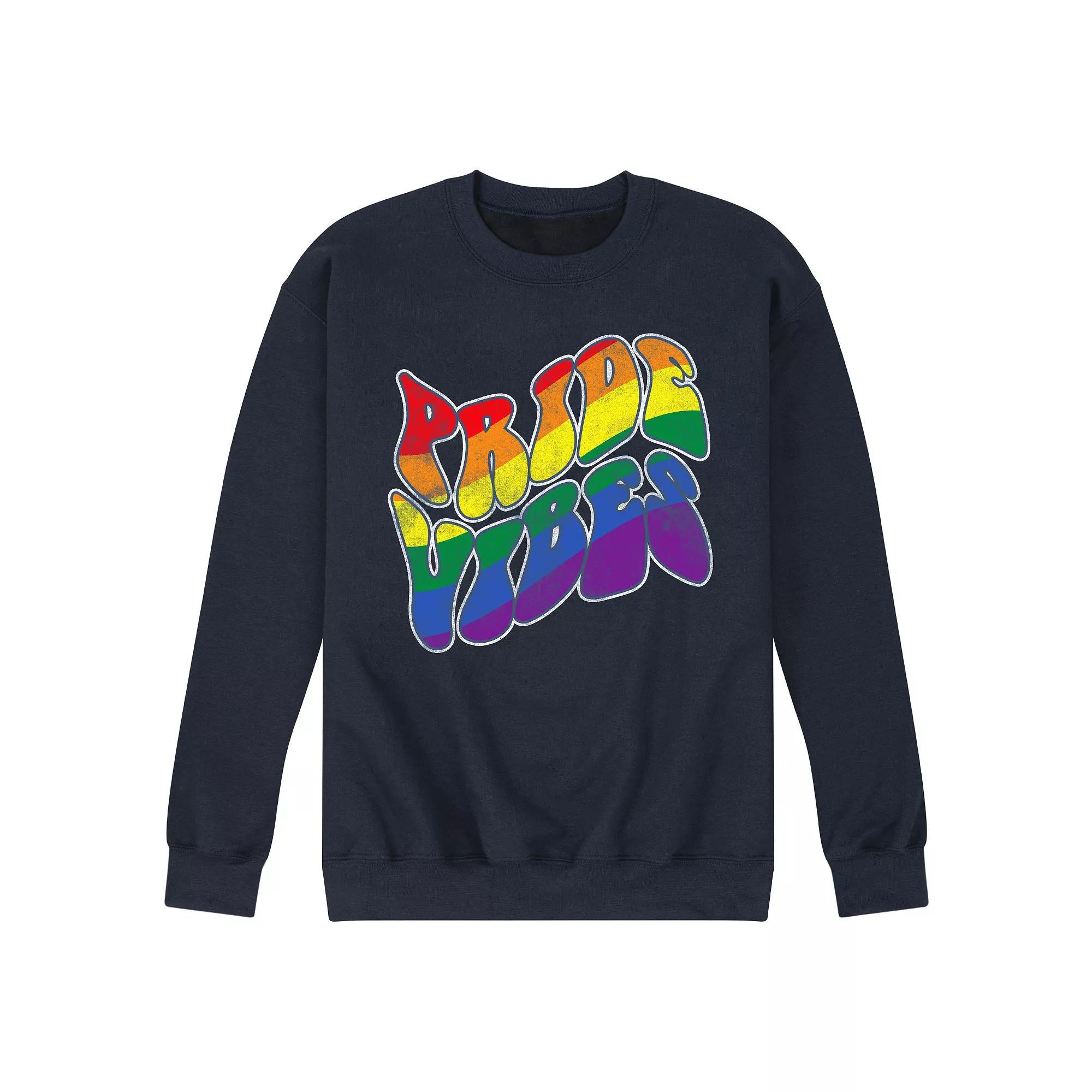 Men's Pride Vibes Fleece Sweatshirt,  Product Image