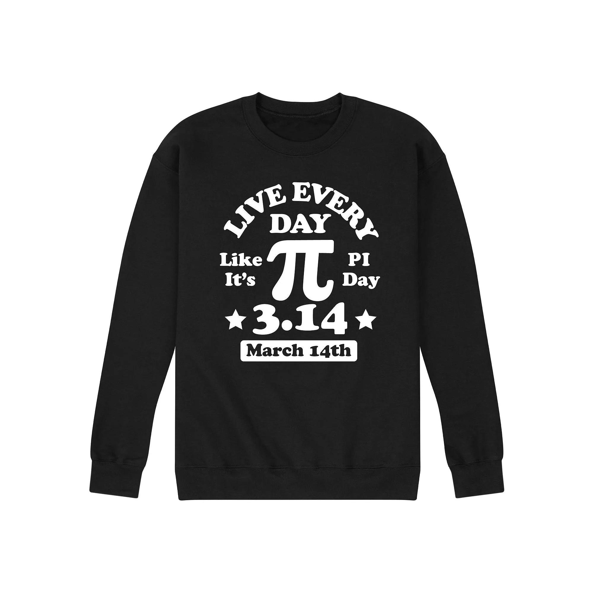 Men's Everyday Like Pi Day Sweatshirt, Size: Large, Black Product Image