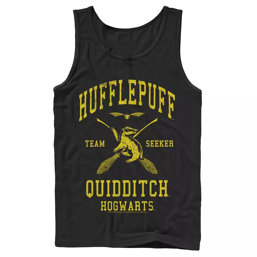 Men's Harry Potter Deathly Hallows 2 Hufflepuff Quidditch Tank Top,  Product Image