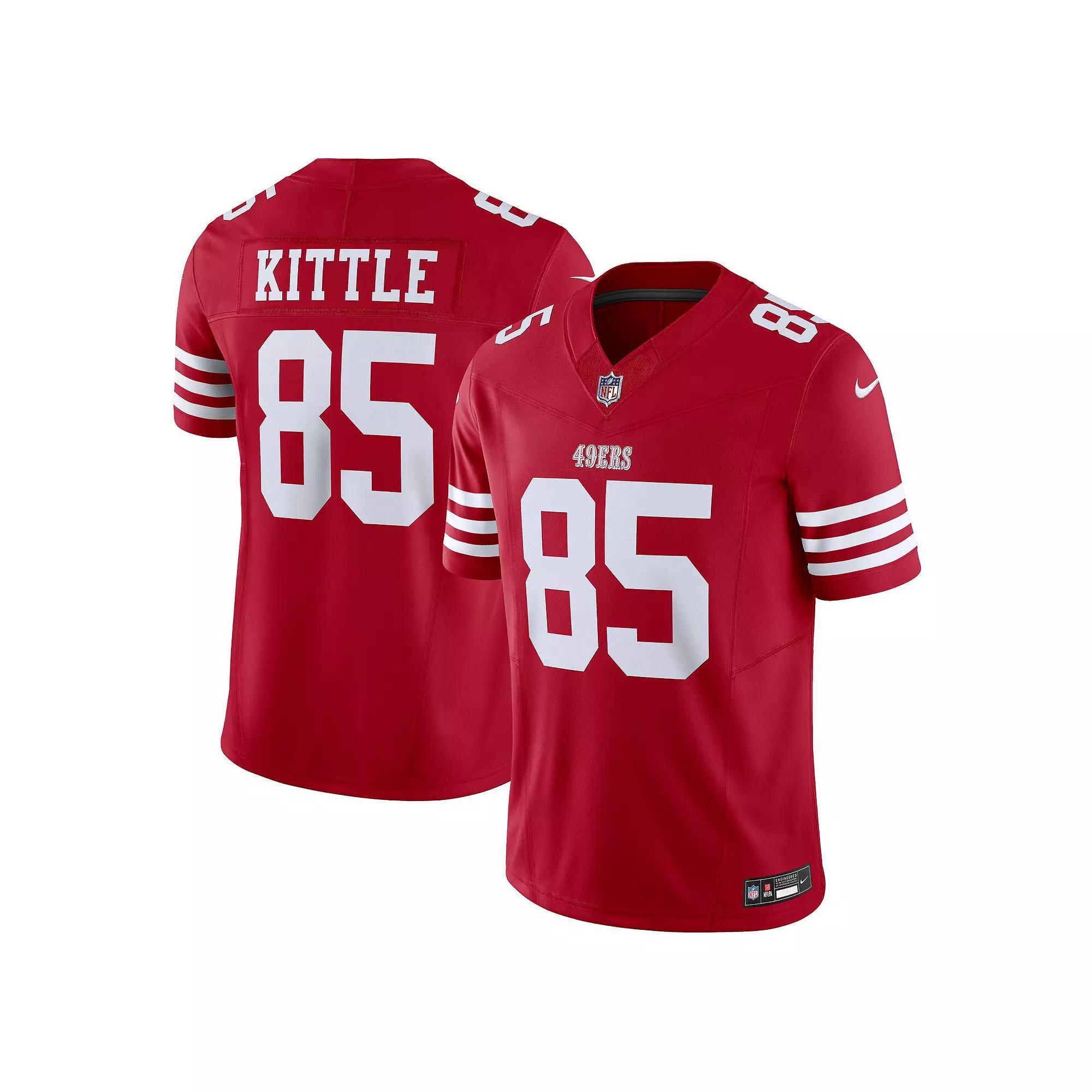 Men's Nike George Kittle Scarlet San Francisco 49ers Vapor F.U.S.E. Limited  Jersey, Size: Small, Red Product Image