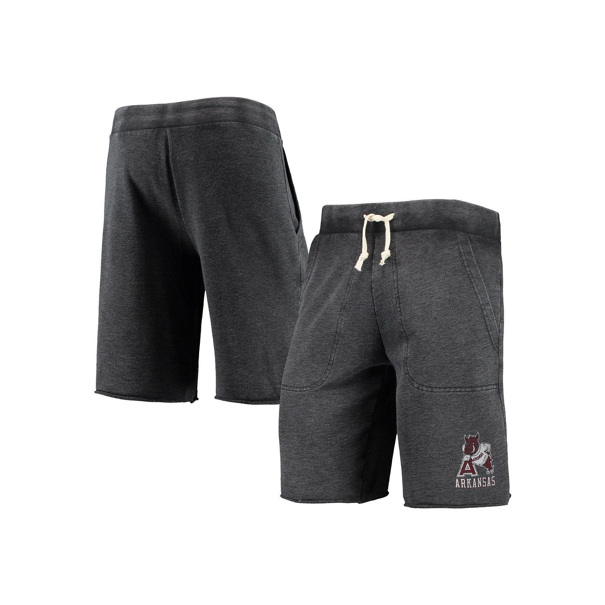 Men's Heathered Black Alternative Apparel Arkansas Razorbacks Victory Lounge Shorts, Size: Medium, Charco Product Image