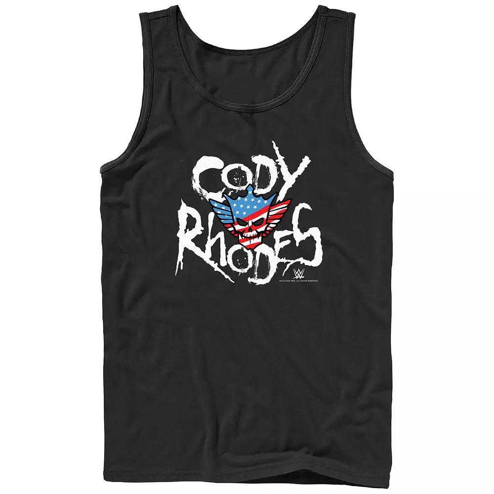 Men's WWE Cody Rhodes Americana Graphic Tank Top, Size: Medium, Black Product Image