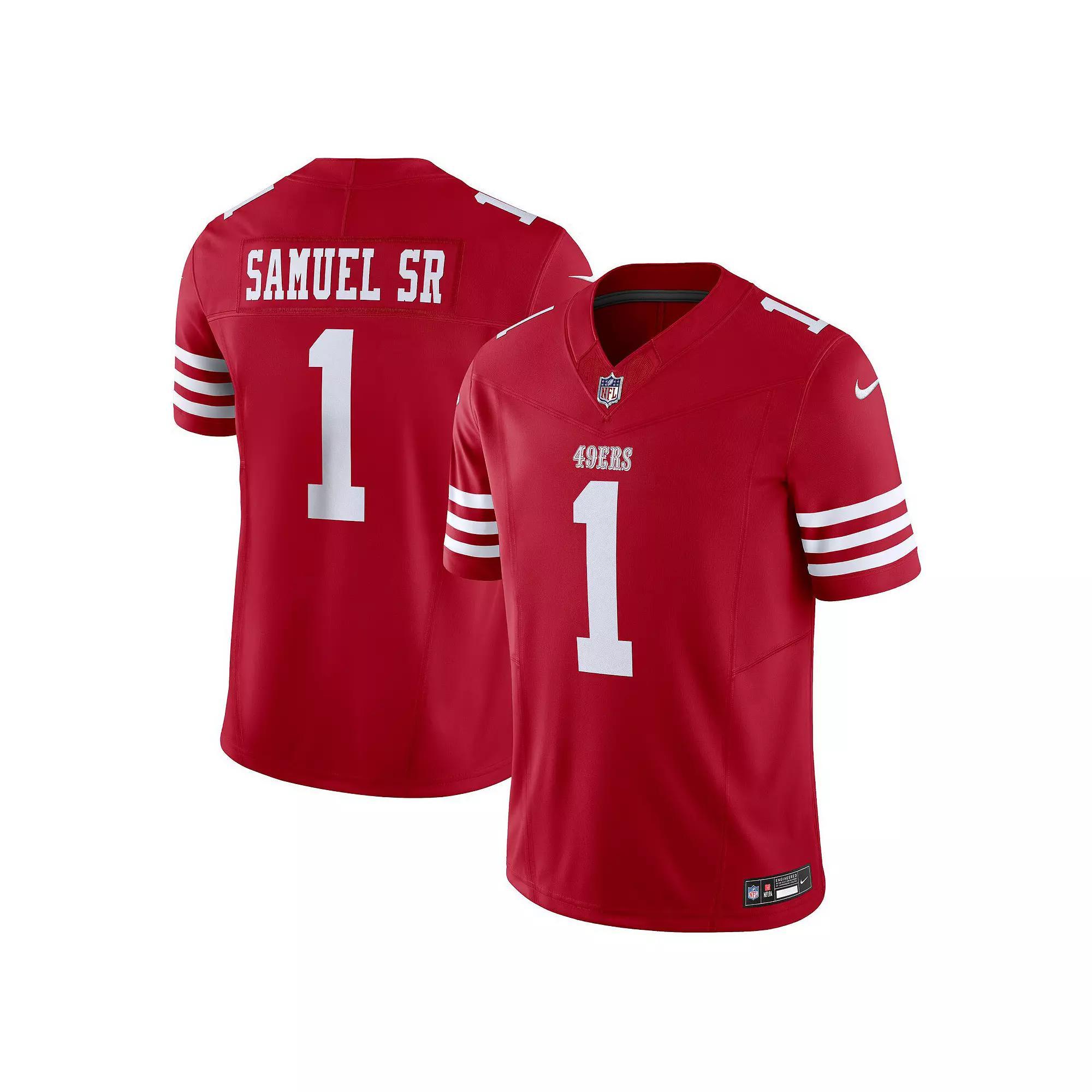 Men's Nike Deebo Samuel Sr Scarlet San Francisco 49ers Vapor F.U.S.E. Limited Jersey, Size: Large, Red Product Image