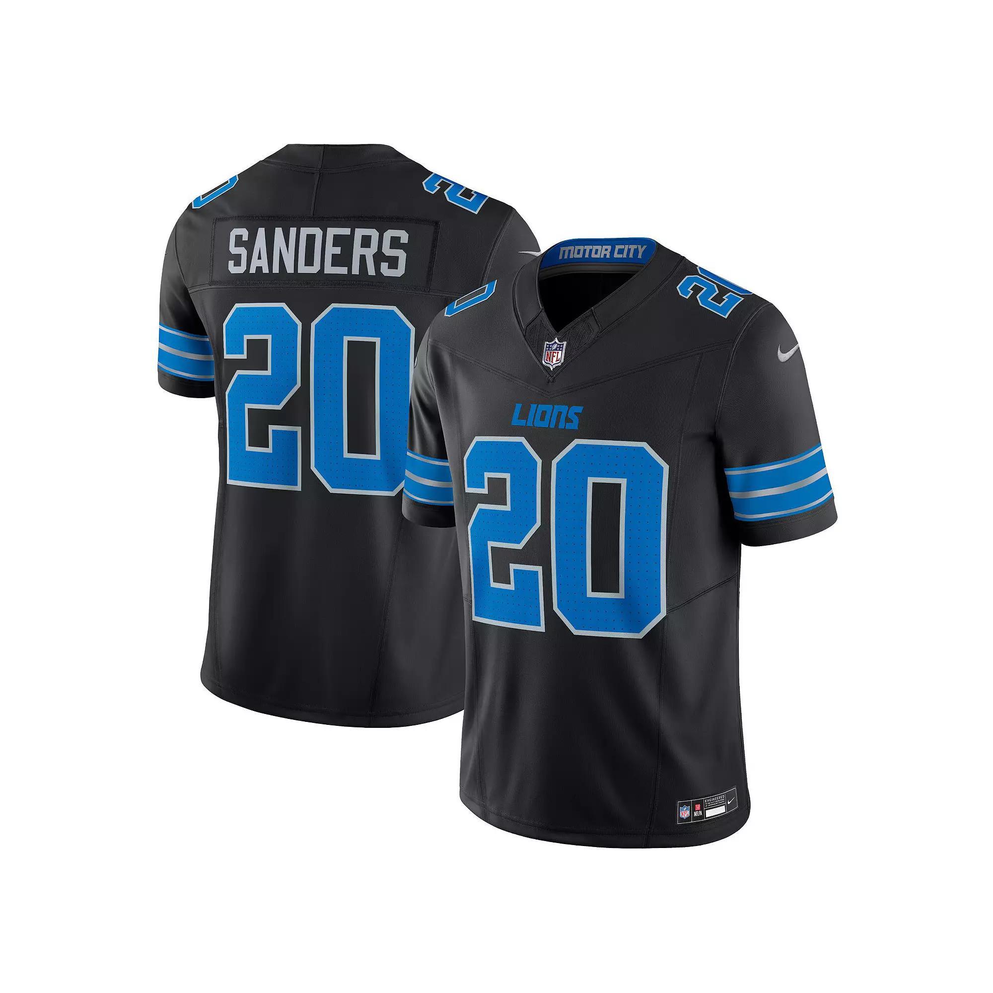Men's Nike Barry Sanders Black Detroit Lions 2nd Alternate Vapor F.U.S.E. Limited Jersey,  Product Image