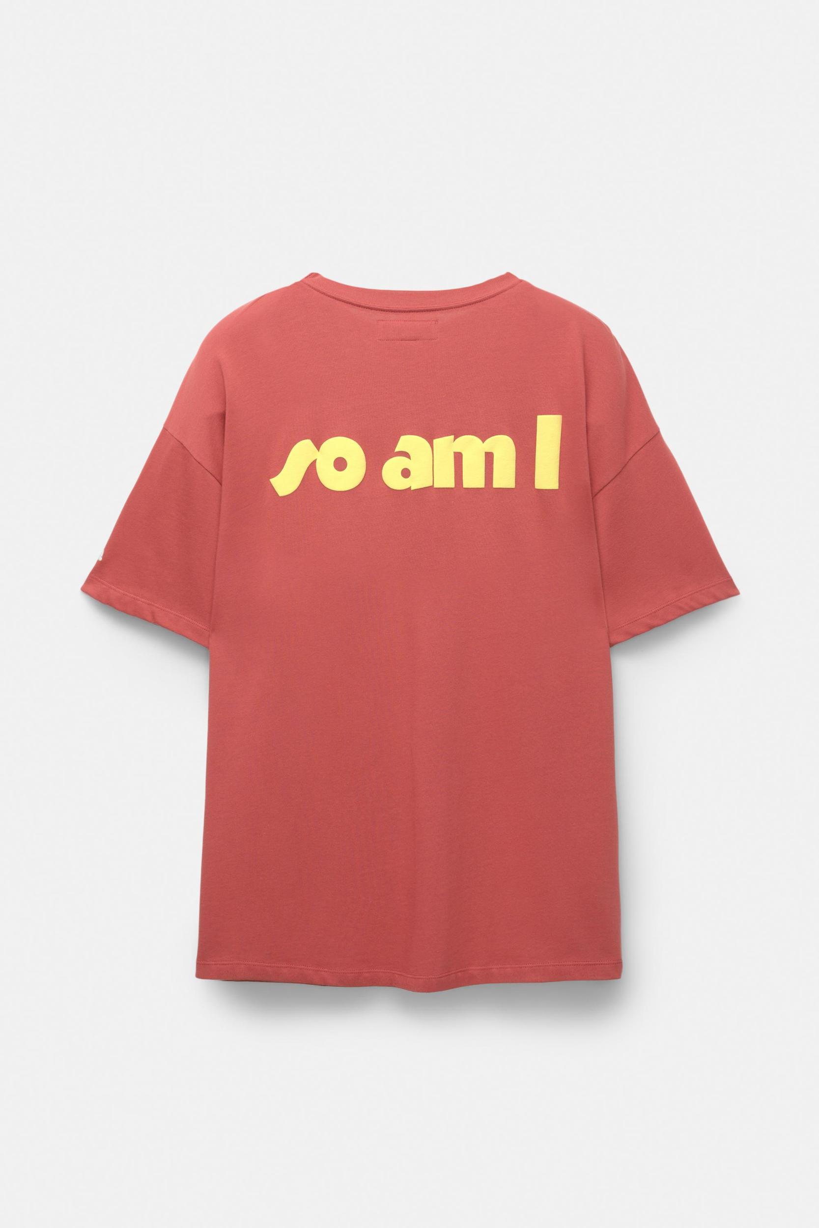 Red slogan T-shirt Product Image
