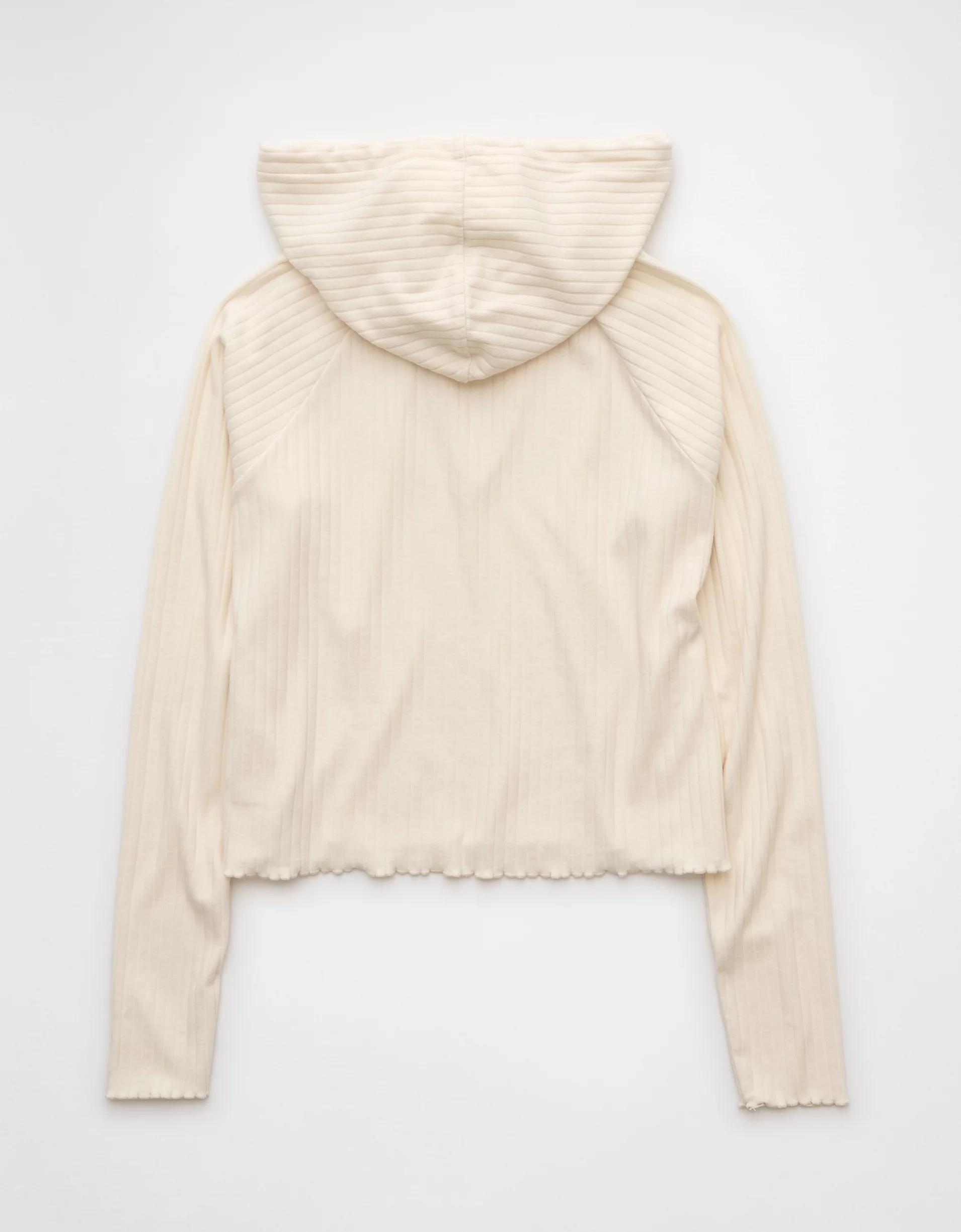 AE Cropped Sweater Lounge Hoodie Product Image