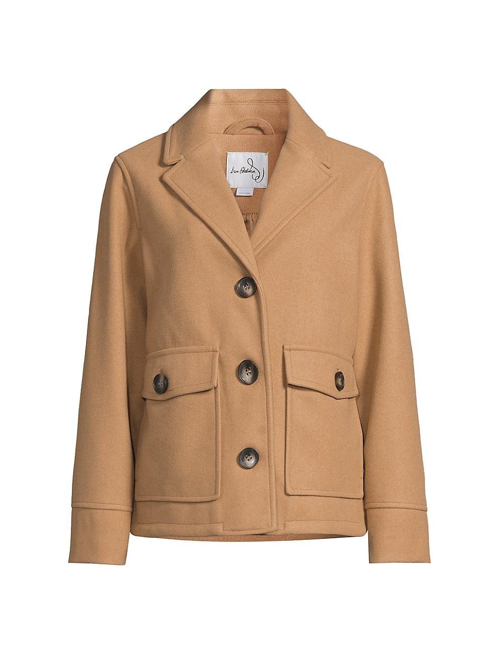 Womens Single-Breasted Short Coat Product Image