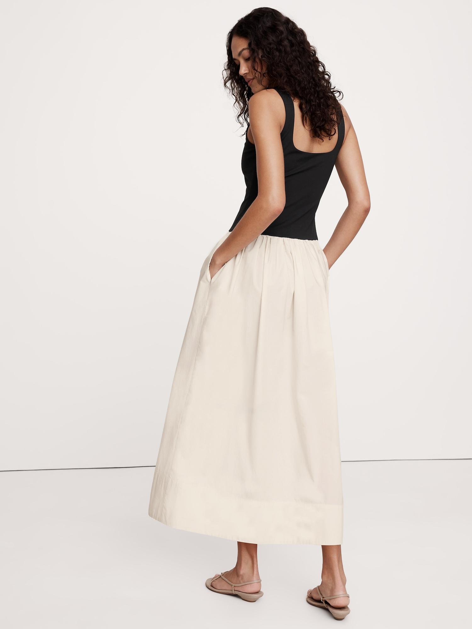 Drop-Waist Midi Dress Product Image