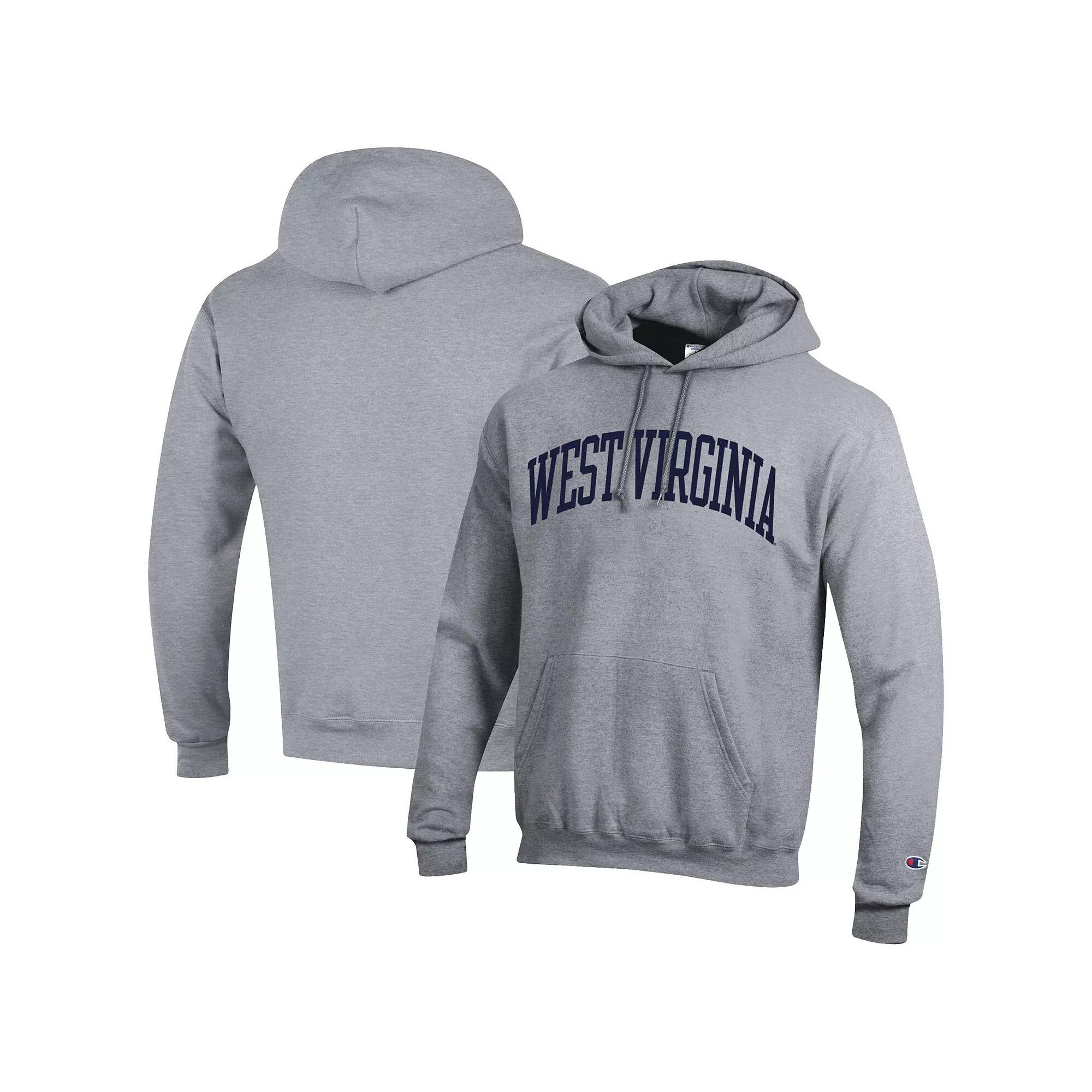 Men's Champion Heather Gray Penn State Nittany Lions Basic Arch Fleece Pullover Hoodie,  Product Image