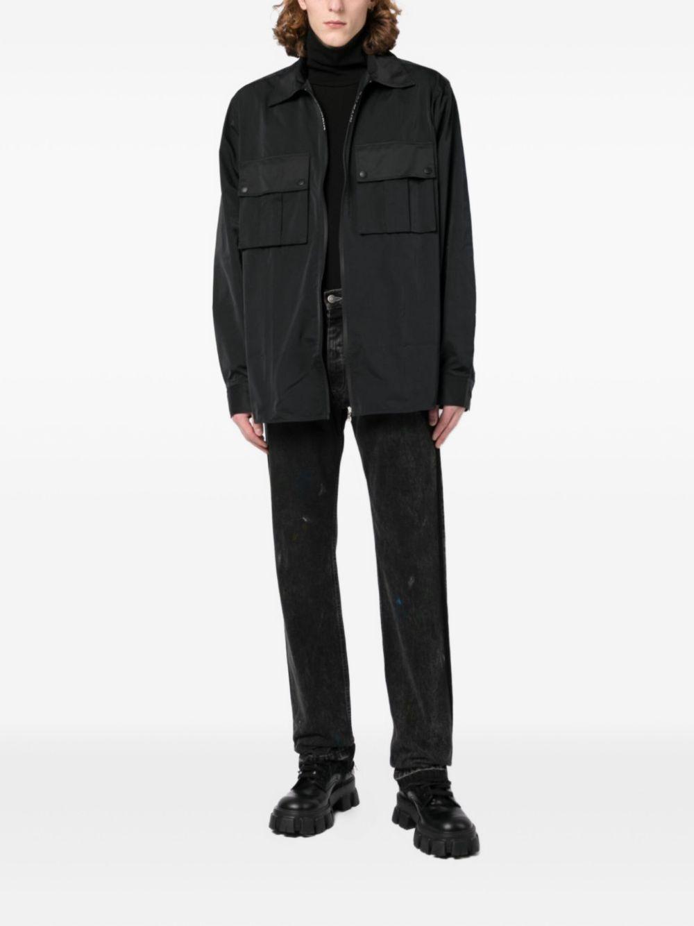 zip-fastening utility shirt Product Image